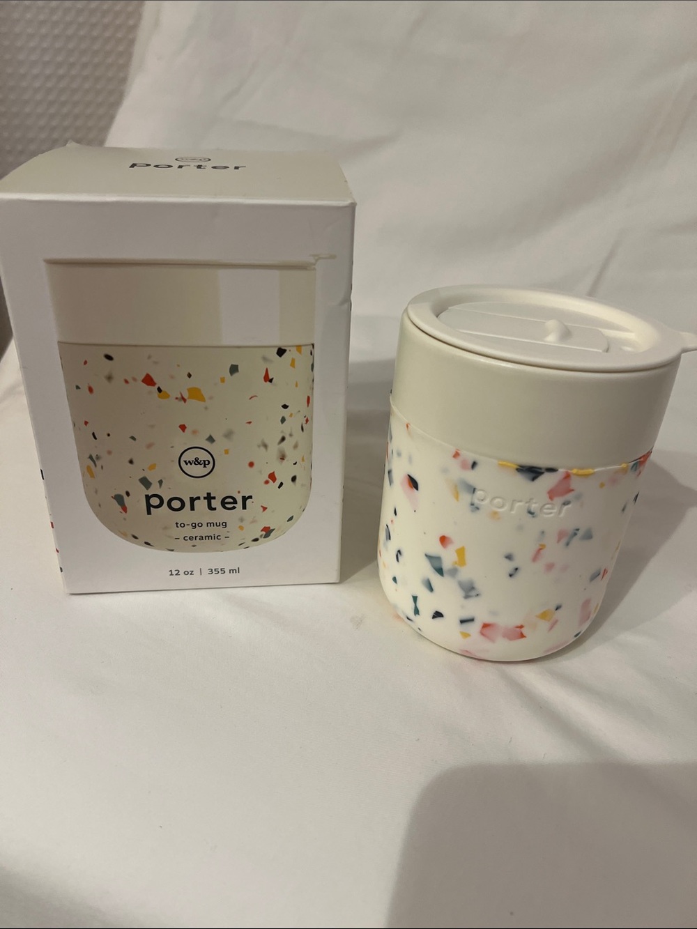 Porter Confetti Terrazzo Ceramic Travel Mug